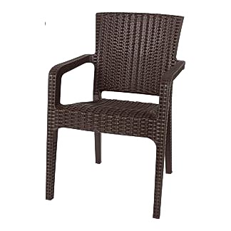 lüks rattan koltuk acı kahve